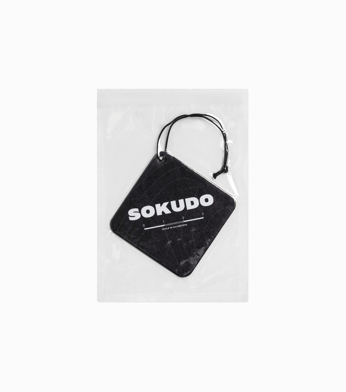 Sokudo Car Freshener - Black Topo