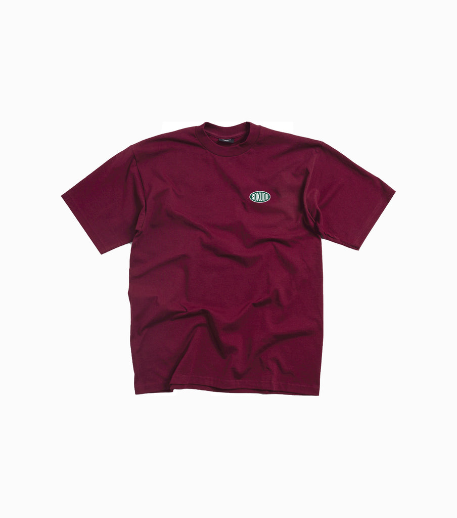 Sokudo Oval T-shirt - Maroon